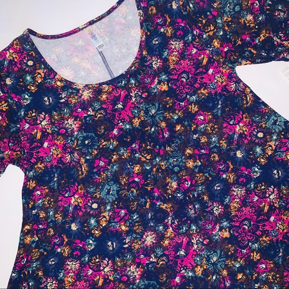 Lularoe Women’s Perfect T shirt  Floral Paisley - Picture 1 of 7